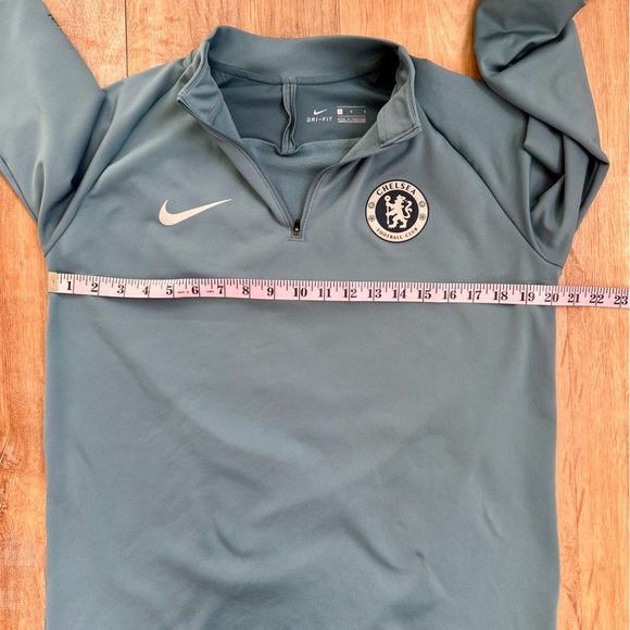Chelsea Football Club Nike Dry Fit Training 1/4 Zip Celestial Teal Size Large - Picture 4 of 7